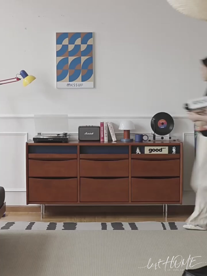 Vintage Boxwood Chest Of 9 Drawers MIES