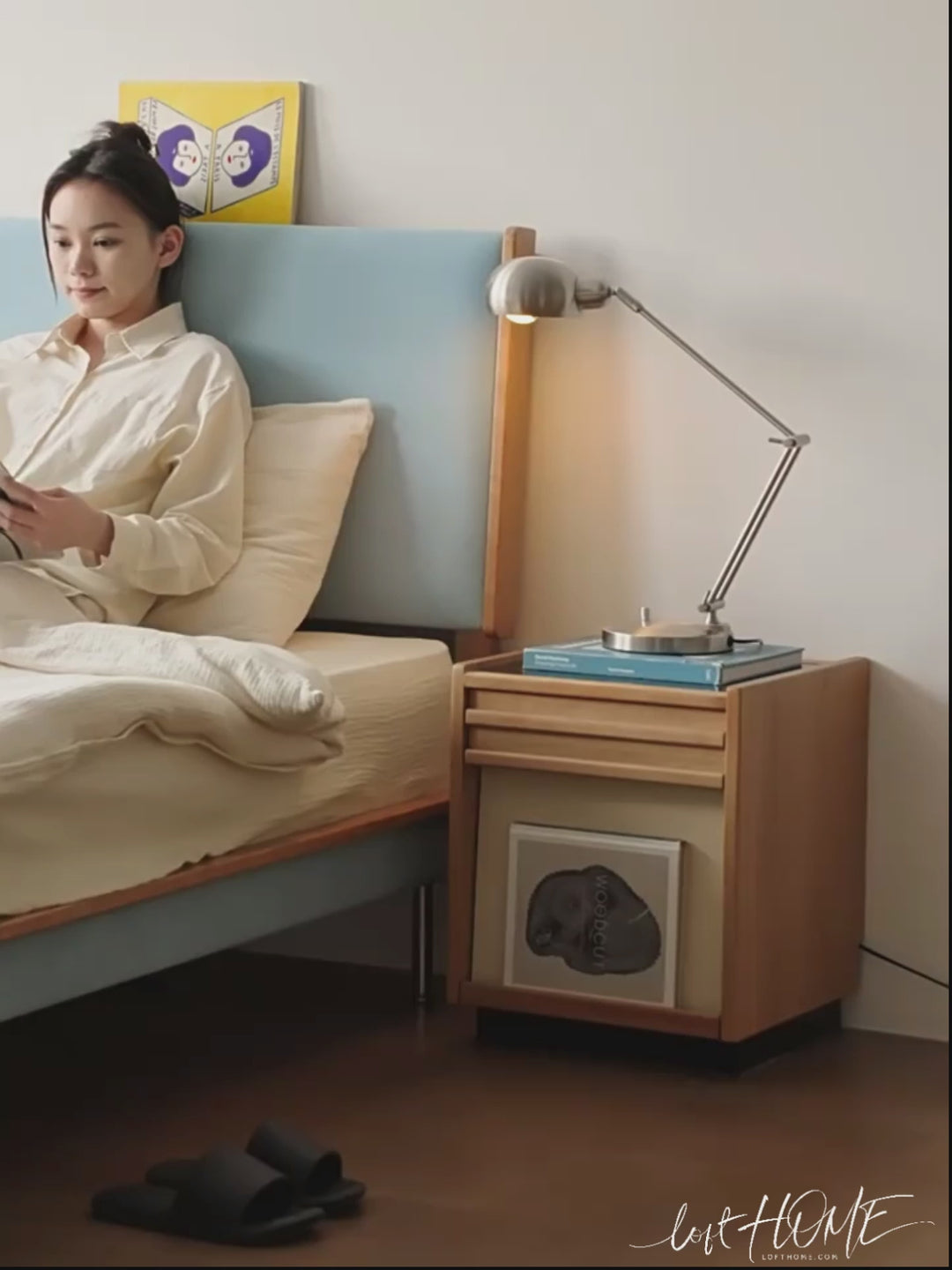 Scandinavian Cherry Wood Side Table TIMELESS