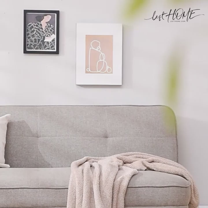 Scandinavian Fabric Sofa Bed FLEXI