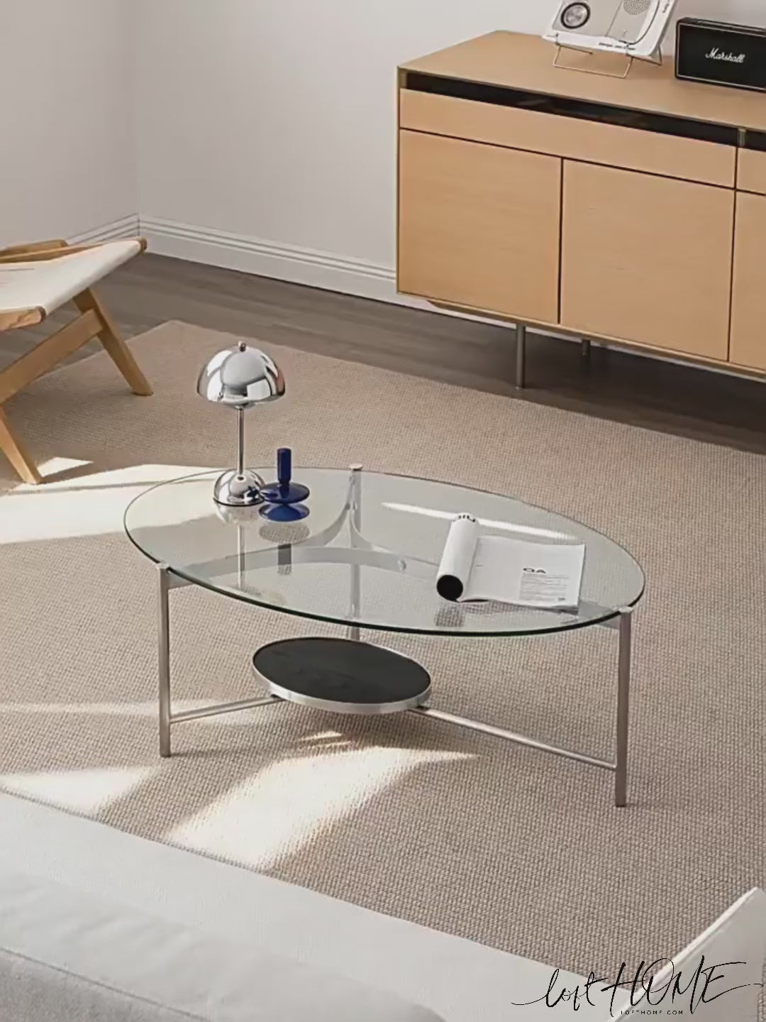Minimalist Tempered Glass Coffee Table ICELAND