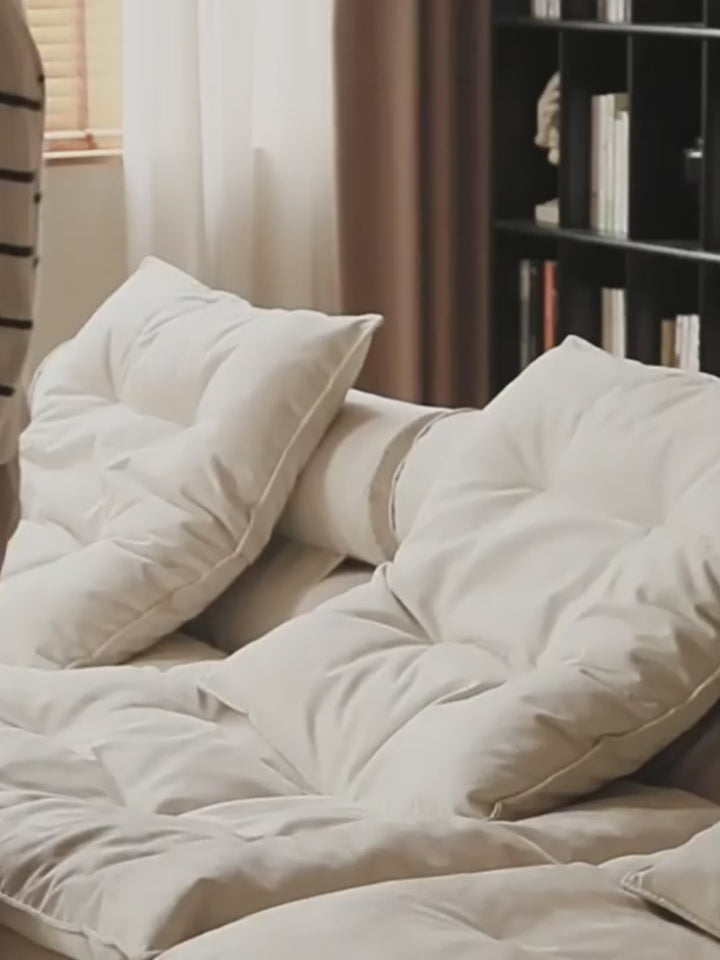 Contemporary Suede Fabric Modular Armless 1 Seater Sofa BLOOM