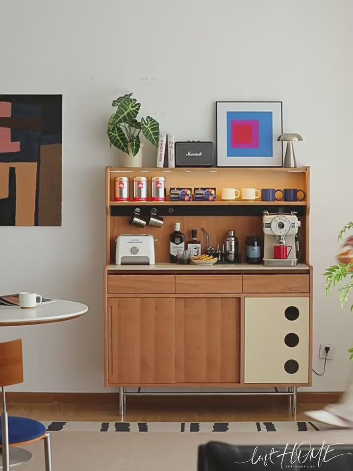 Scandinavian Sintered Stone Storage Side Cabinet TIME