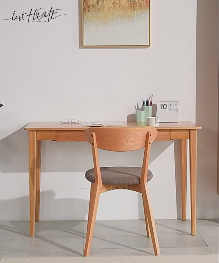 Scandinavian Wood Study Table BELLE