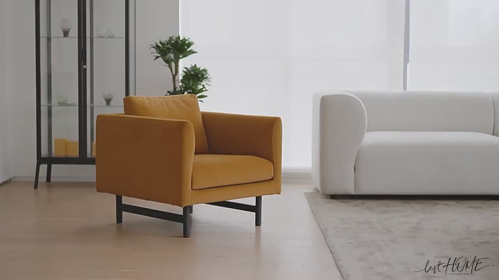 Minimalist Fabric 1 Seater Sofa NOR
