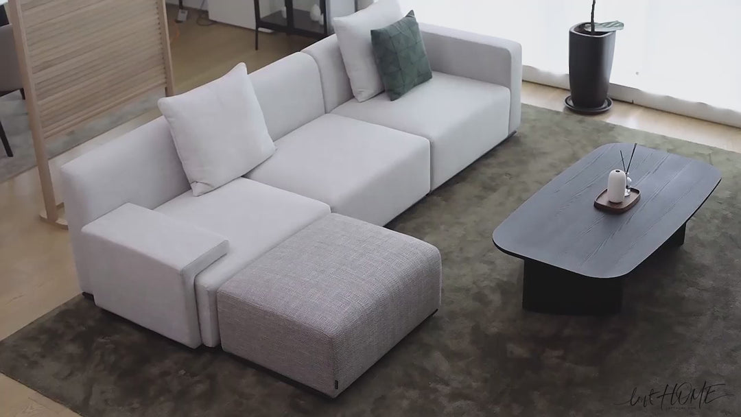 Minimalist Fabric Ottoman NEMO