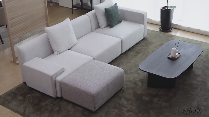 Minimalist Fabric Ottoman NEMO