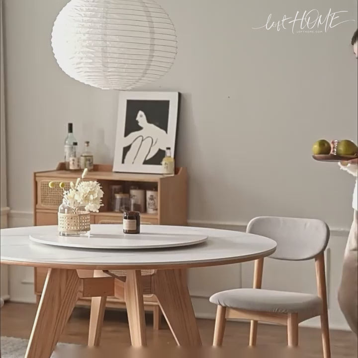 Scandinavian Sintered Stone Round Dining Table BELLY