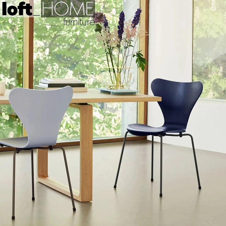 Contemporary plastic dining chair ant detail 9.