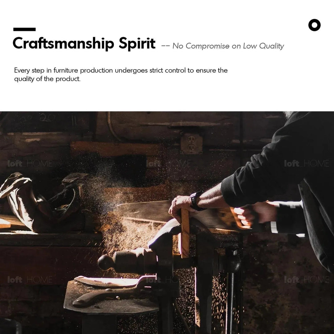 Rustic elm wood coffee table hexagon elm in panoramic view.