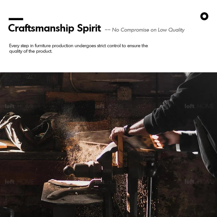 Rustic elm wood coffee table hexagon elm in panoramic view.