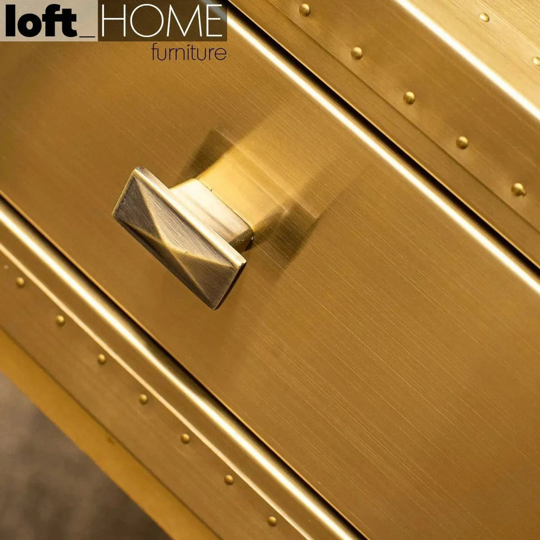 Vintage Genuine Leather Study Table OSMOND