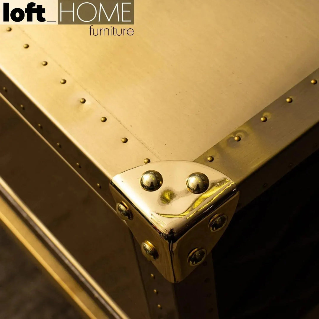 Vintage Genuine Leather Study Table OSMOND