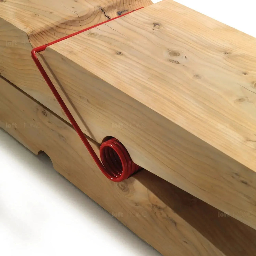 Rustic wood bench molletta detail 16.