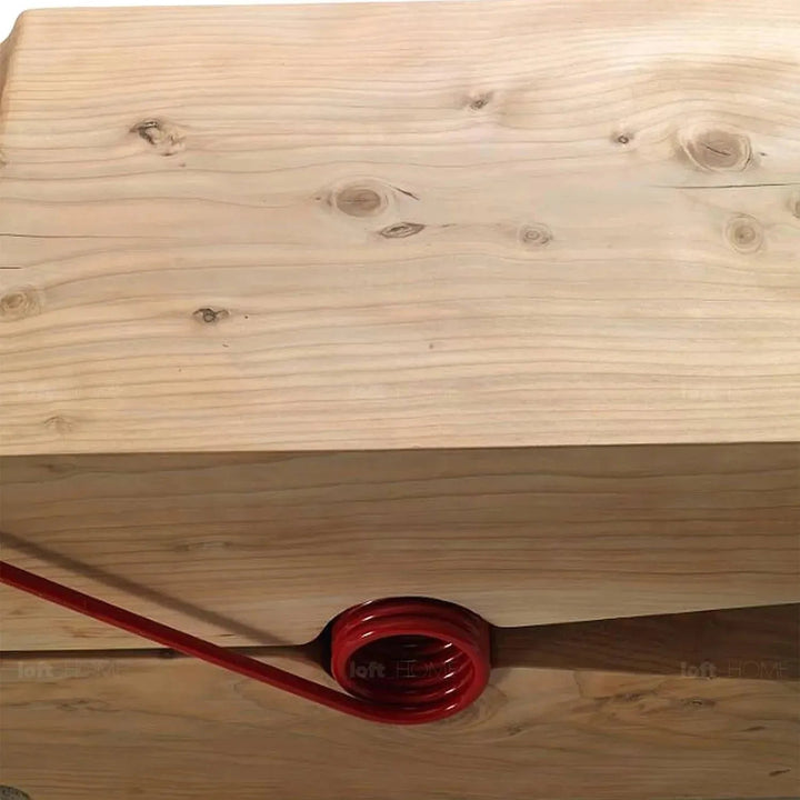 Rustic wood bench molletta detail 14.