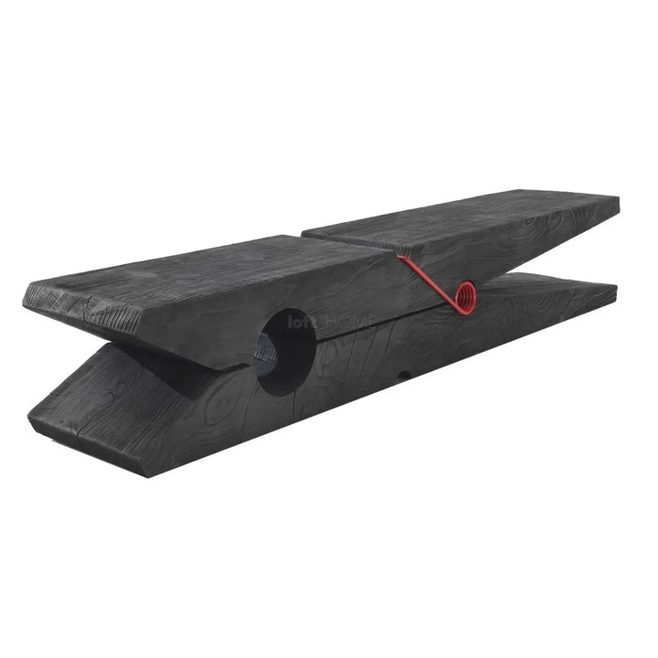 Rustic wood bench molletta detail 18.