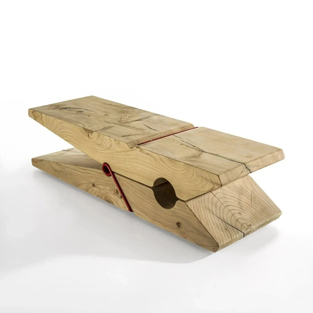 Rustic wood bench molletta detail 6.