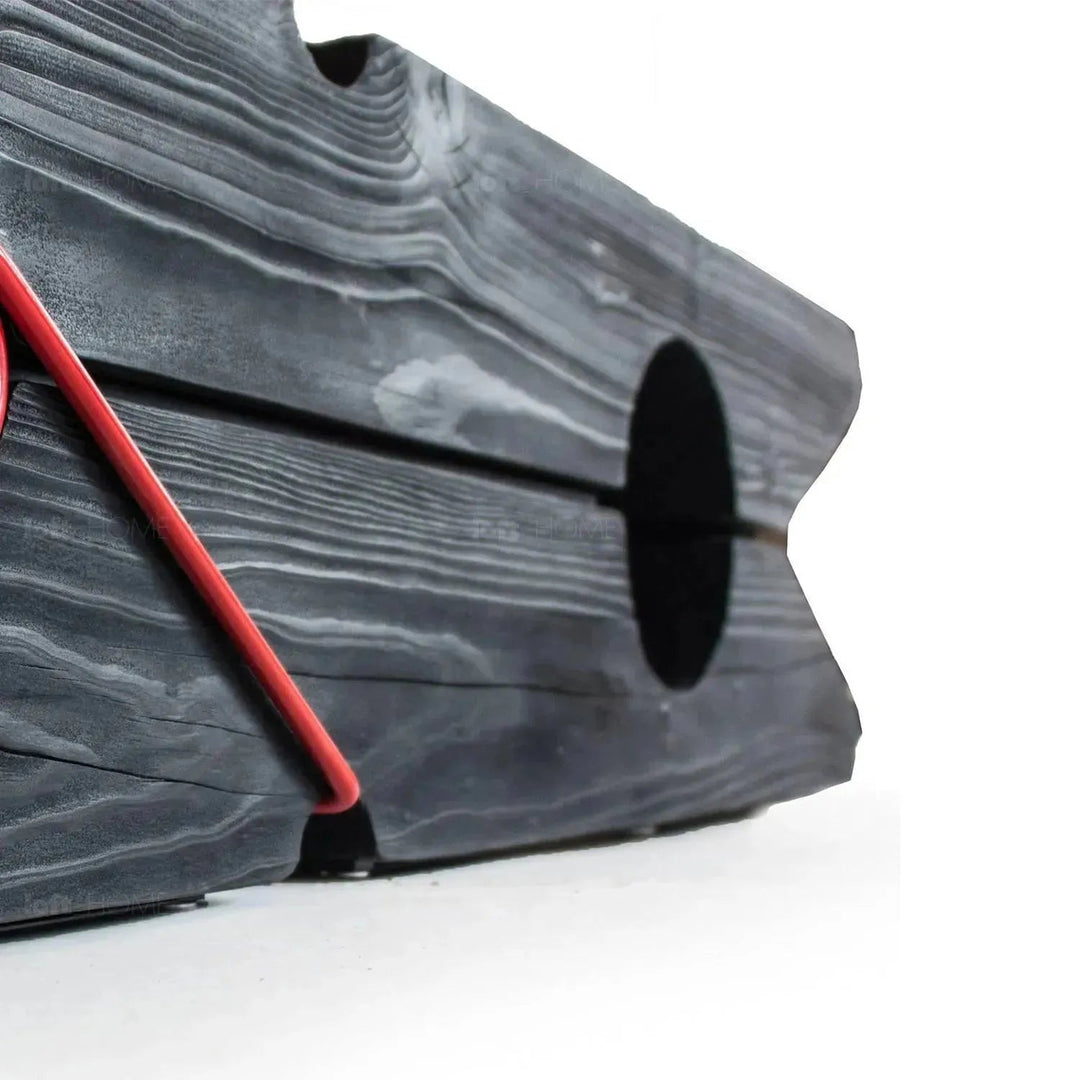 Rustic wood bench molletta detail 22.