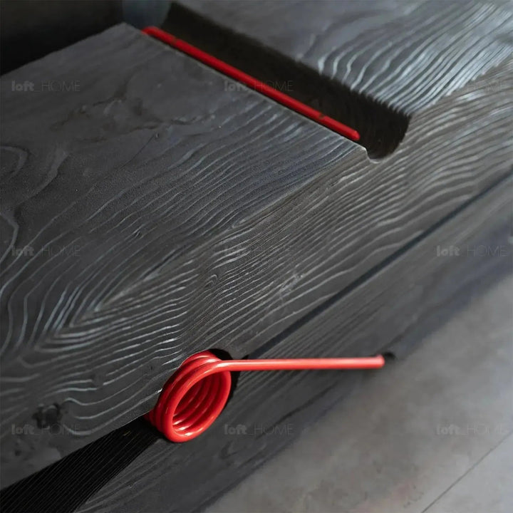 Rustic wood bench molletta detail 1.