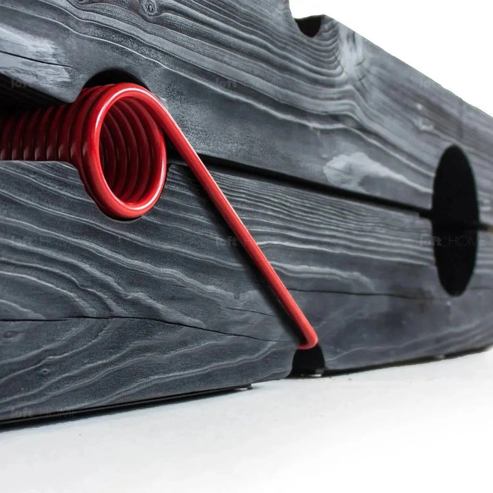 Rustic wood bench molletta detail 21.