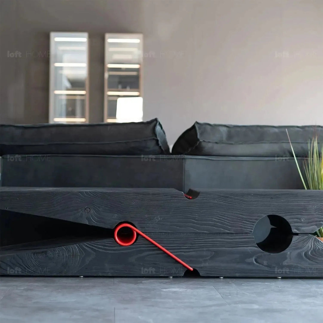 Rustic wood bench molletta detail 2.