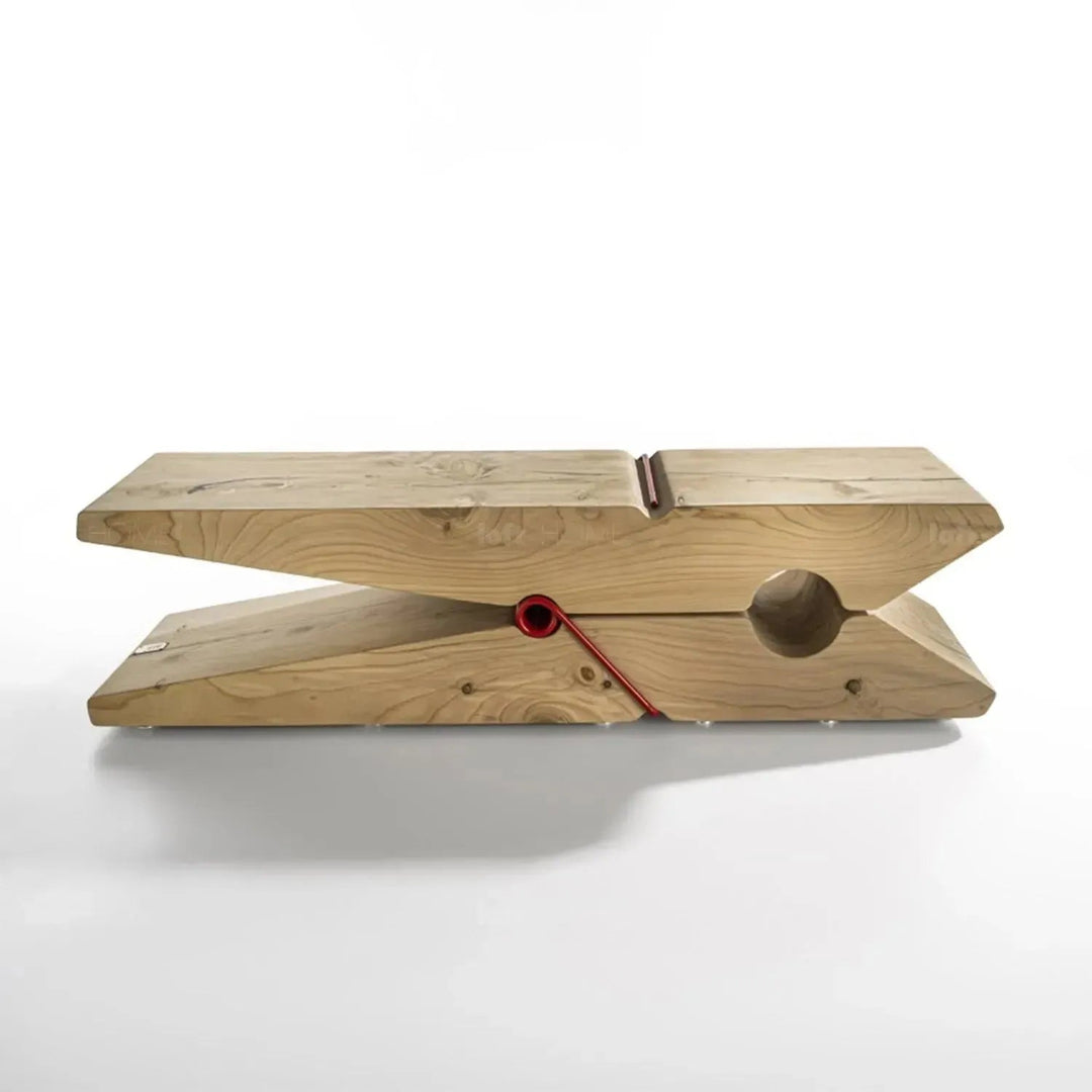 Rustic wood bench molletta detail 5.