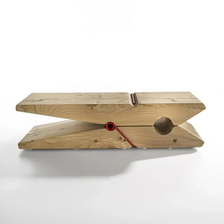 Rustic wood bench molletta detail 5.