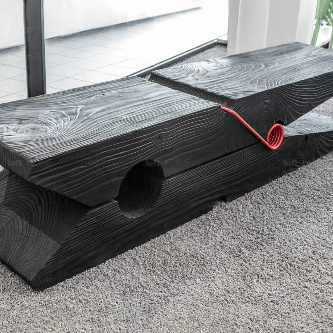 Rustic wood bench molletta situational feels.