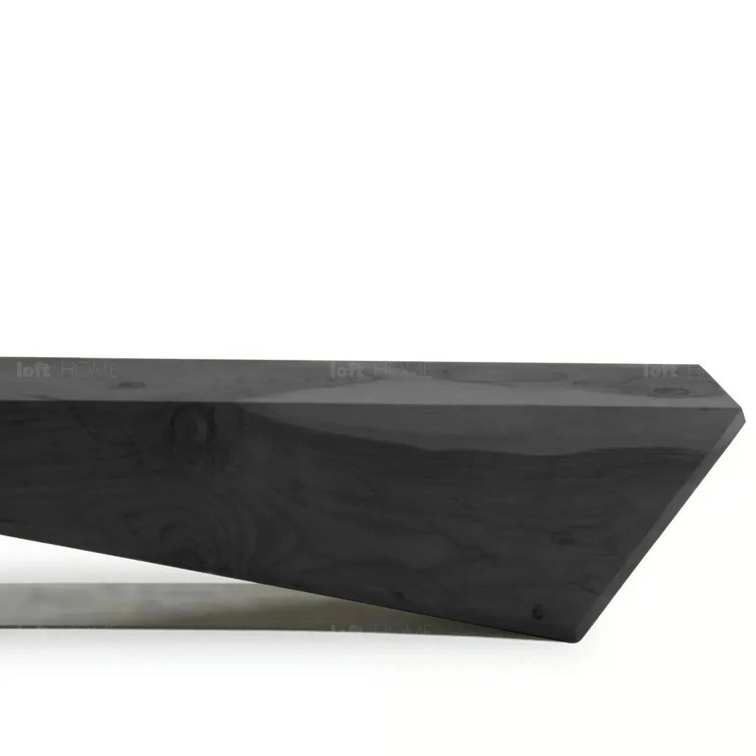 Rustic wood bench wedge detail 2.