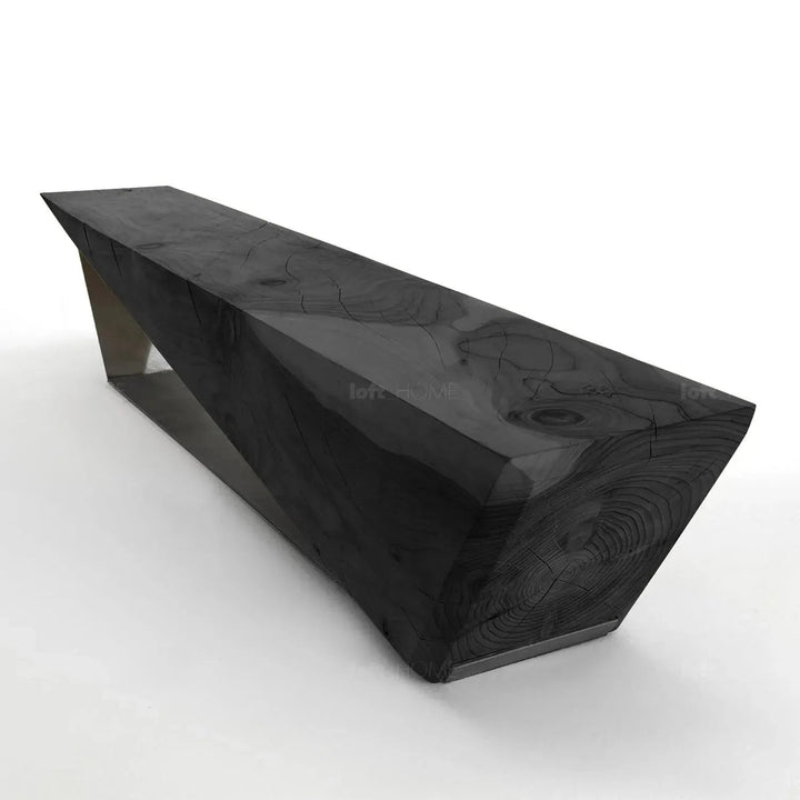 Rustic wood bench wedge conceptual design.