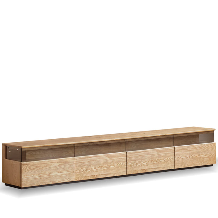 Scandinavian ash wood tv console curate conceptual design.