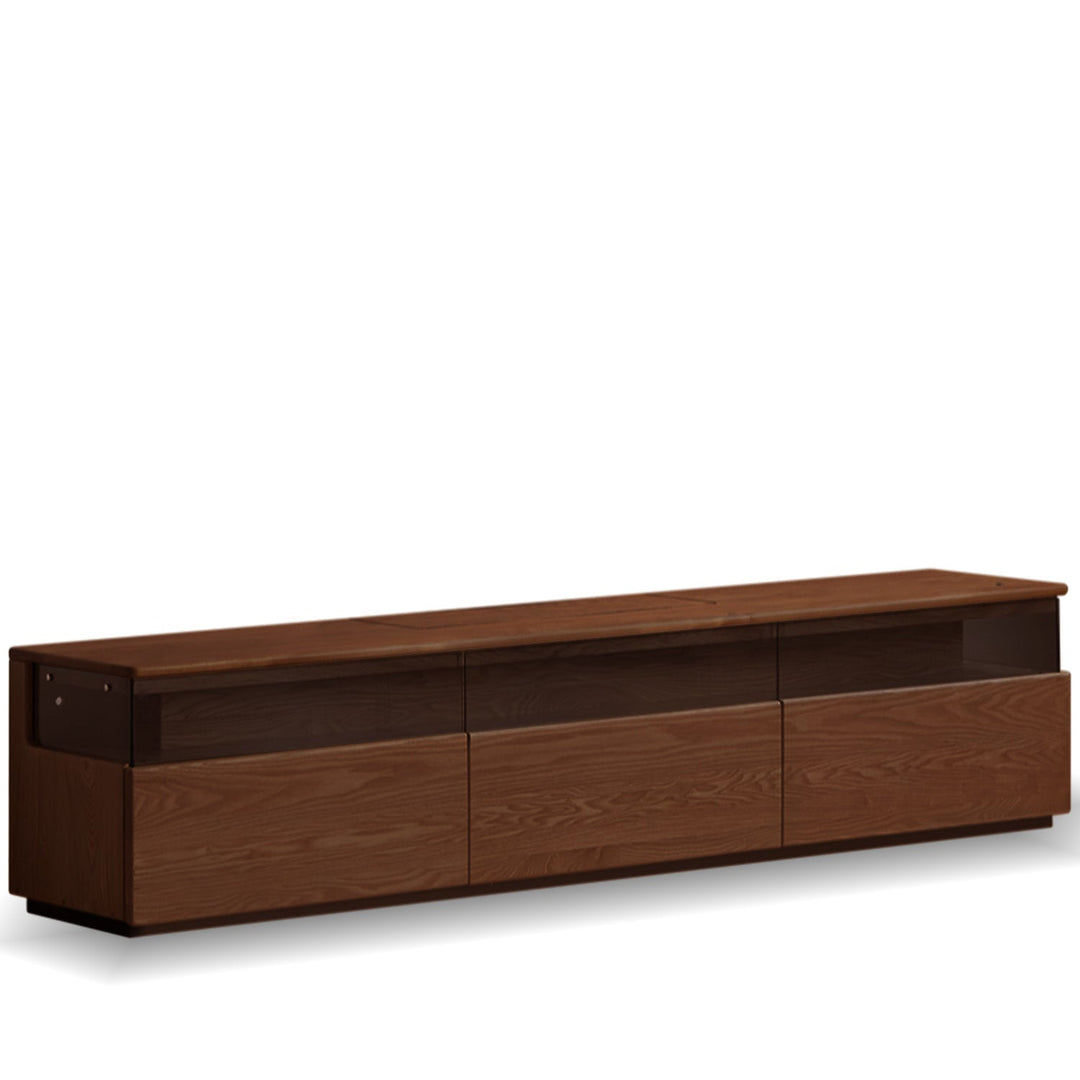 Scandinavian ash wood tv console curate situational feels.