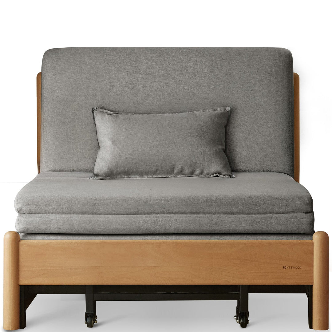 Scandinavian beech wood cotton fabric recliner 2 seater sofa bed flex environmental situation.