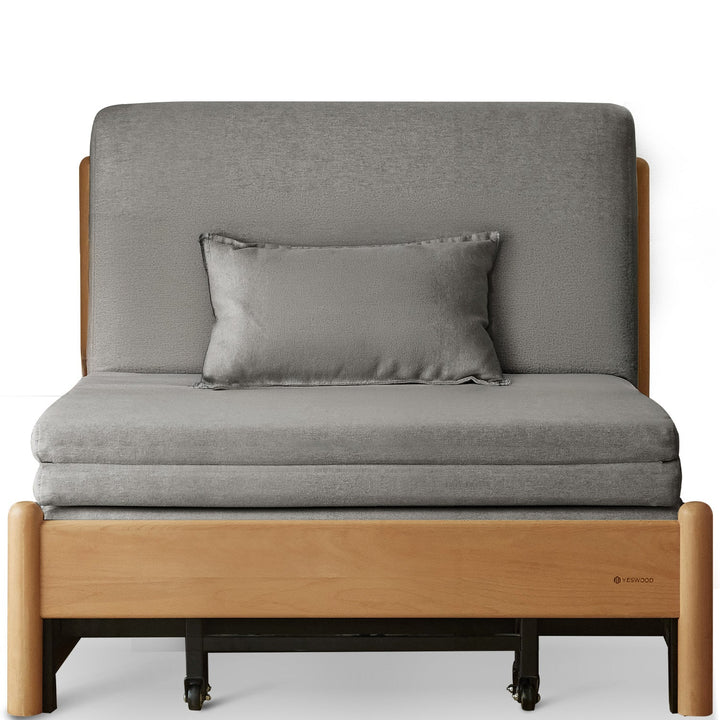 Scandinavian beech wood cotton fabric recliner 2 seater sofa bed flex environmental situation.