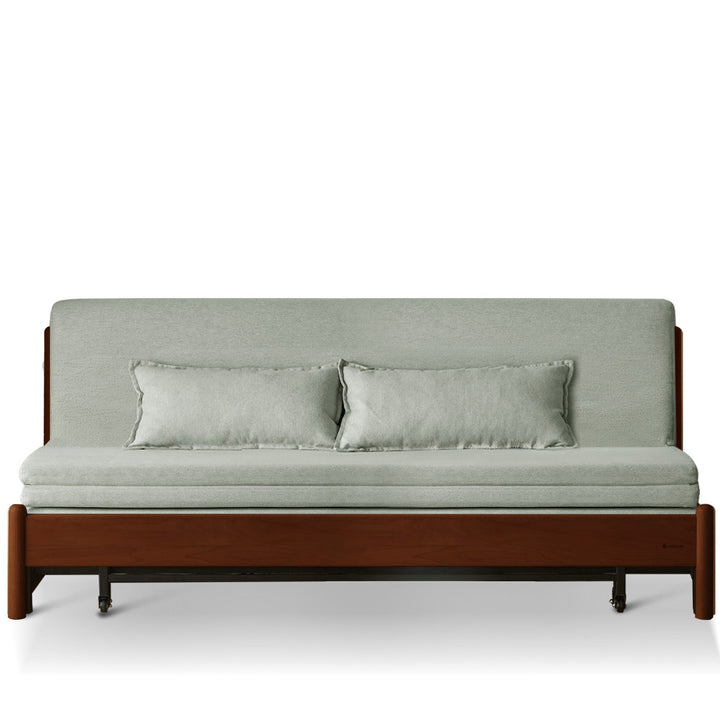 Scandinavian Beech Wood Cotton Fabric Recliner 2 Seater Sofa Bed FLEX