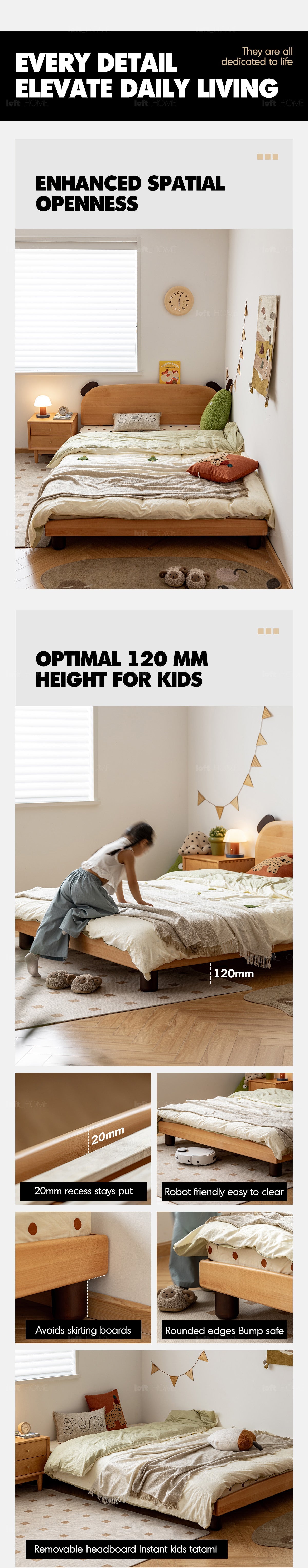 Scandinavian Beech Wood Kids Bed TEDDY More Details and Instruction_6