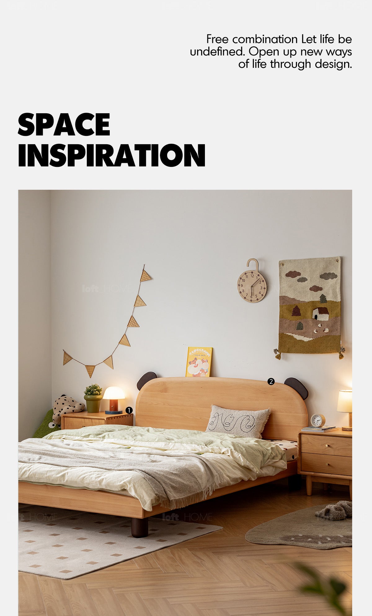 Scandinavian Beech Wood Kids Bed TEDDY More Details and Instruction_7