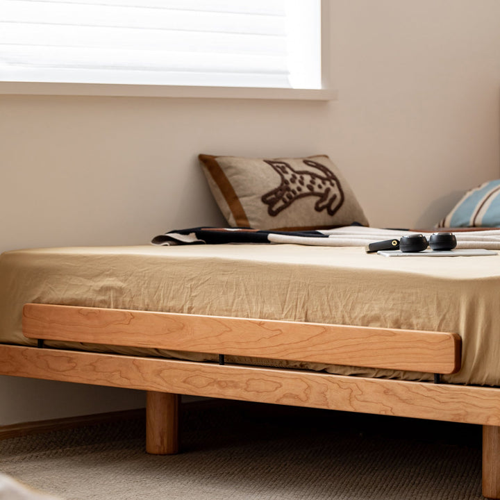 Scandinavian Cherry Wood Bed SMALL