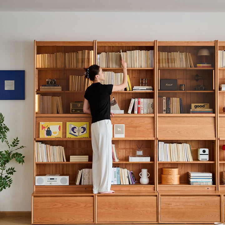 Scandinavian Cherry Wood Bookshelf VISTA