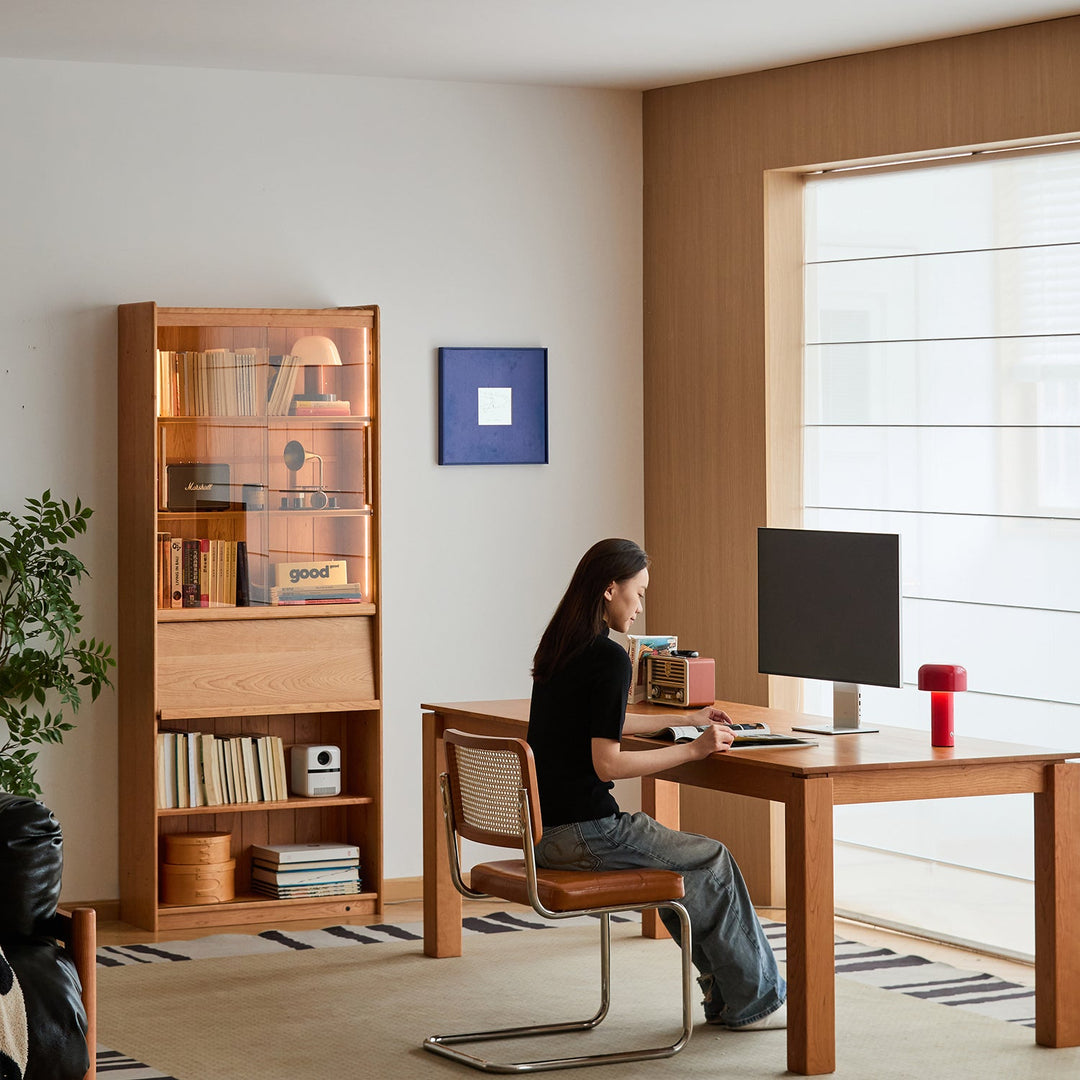 Scandinavian Cherry Wood Bookshelf VISTA