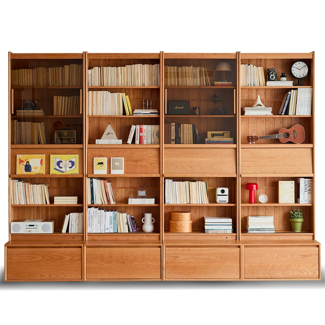 Scandinavian Cherry Wood Bookshelf VISTA