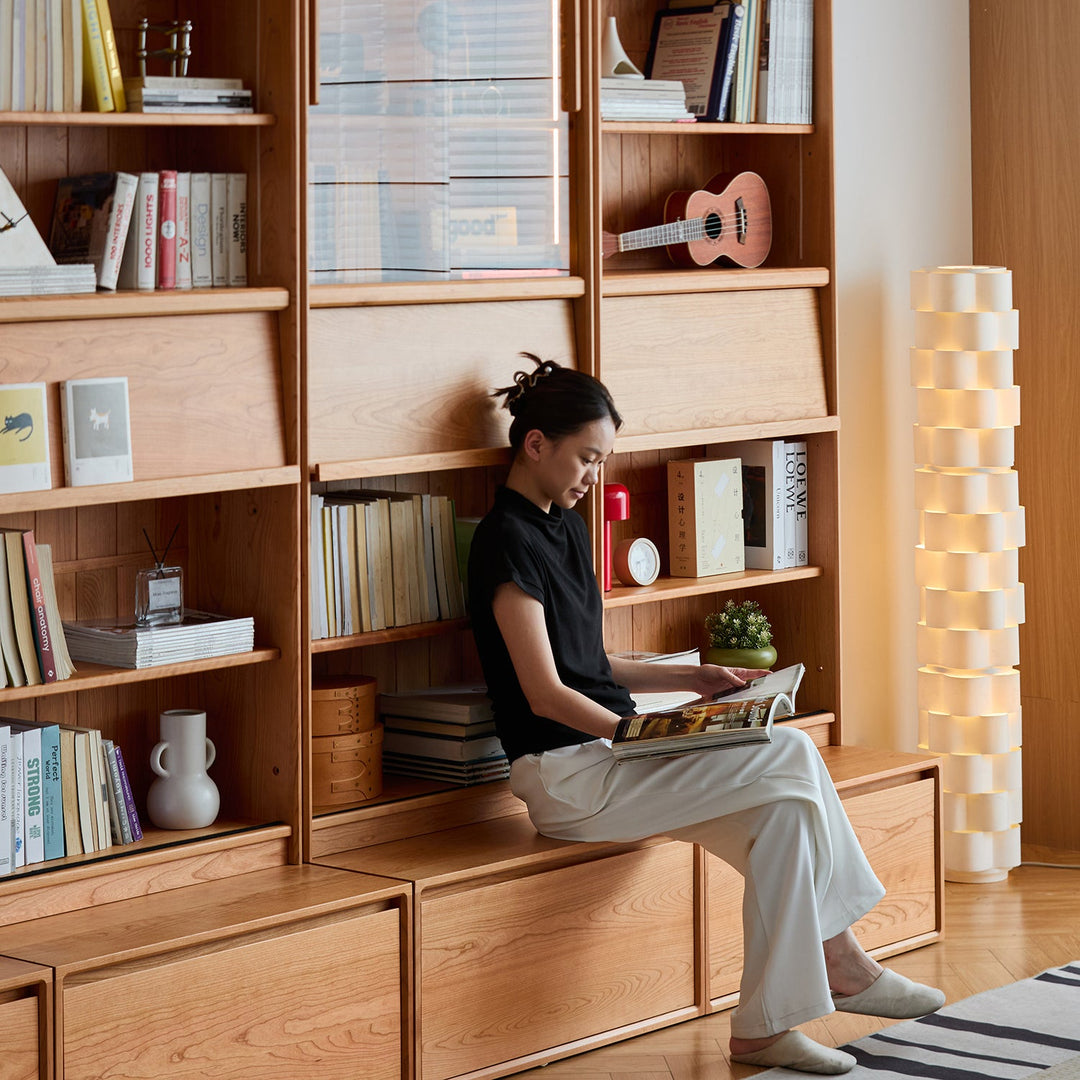 Scandinavian Cherry Wood Bookshelf VISTA