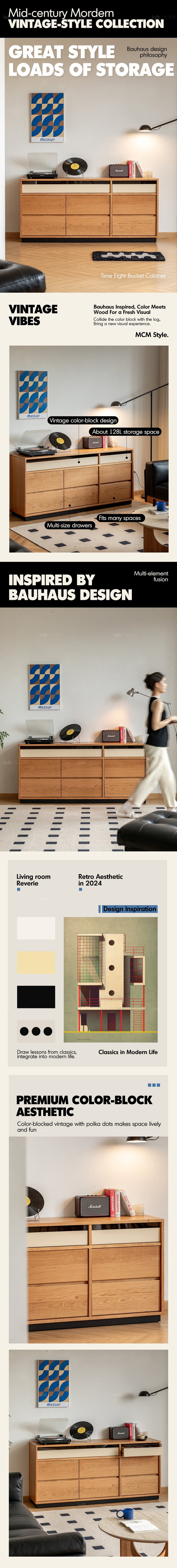 Scandinavian Cherry Wood Chest Of Drawers TIMELESS 9 More Details and Instruction