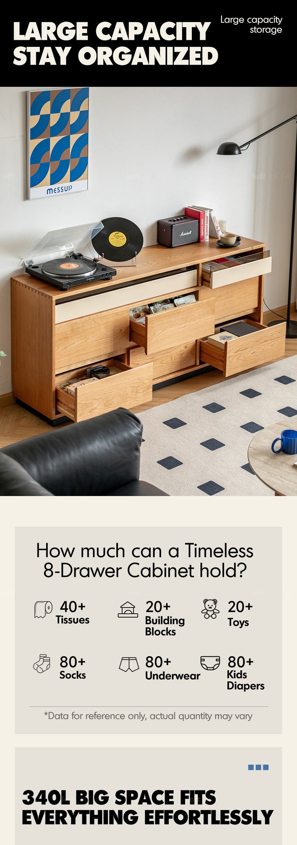 Scandinavian Cherry Wood Chest Of 9 Drawers TIMELESS More Details and Instruction_2