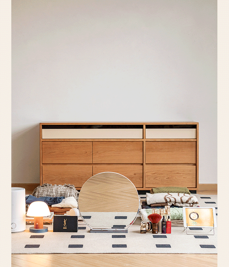 Scandinavian Cherry Wood Chest Of Drawers TIMELESS 9 More Details and Instruction_3