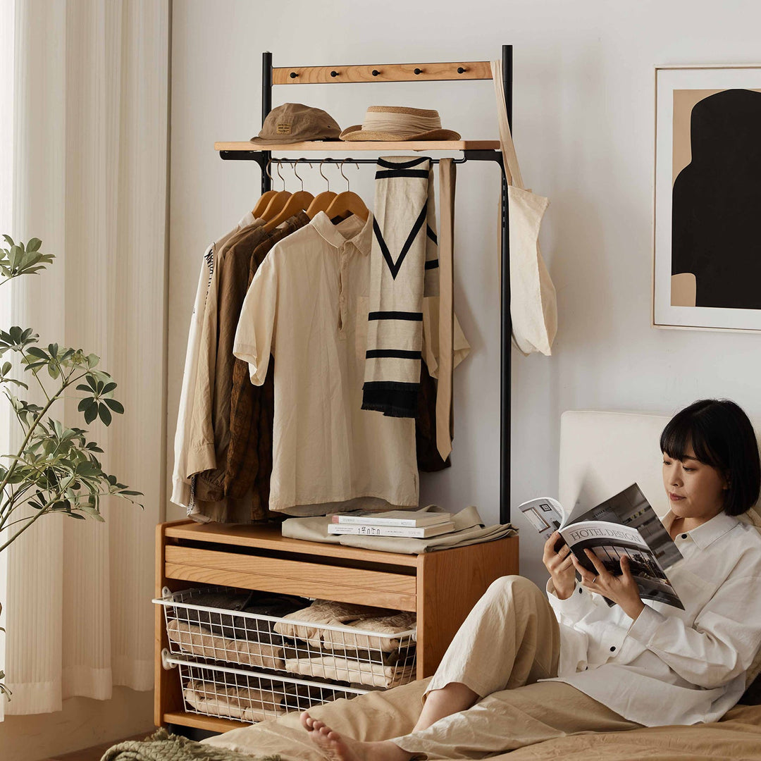 Scandinavian Cherry Wood Clothes Hanger COVE