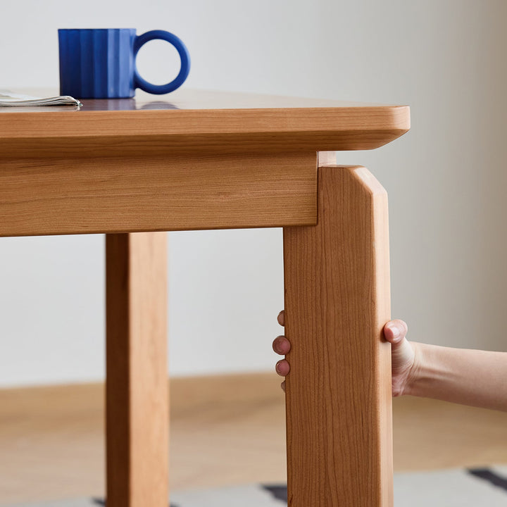 Scandinavian Cherry Wood Dining Table SQUARE