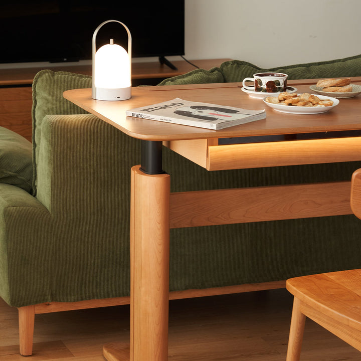 Scandinavian Cherry Wood Electric Height Adjustable Study Table UP