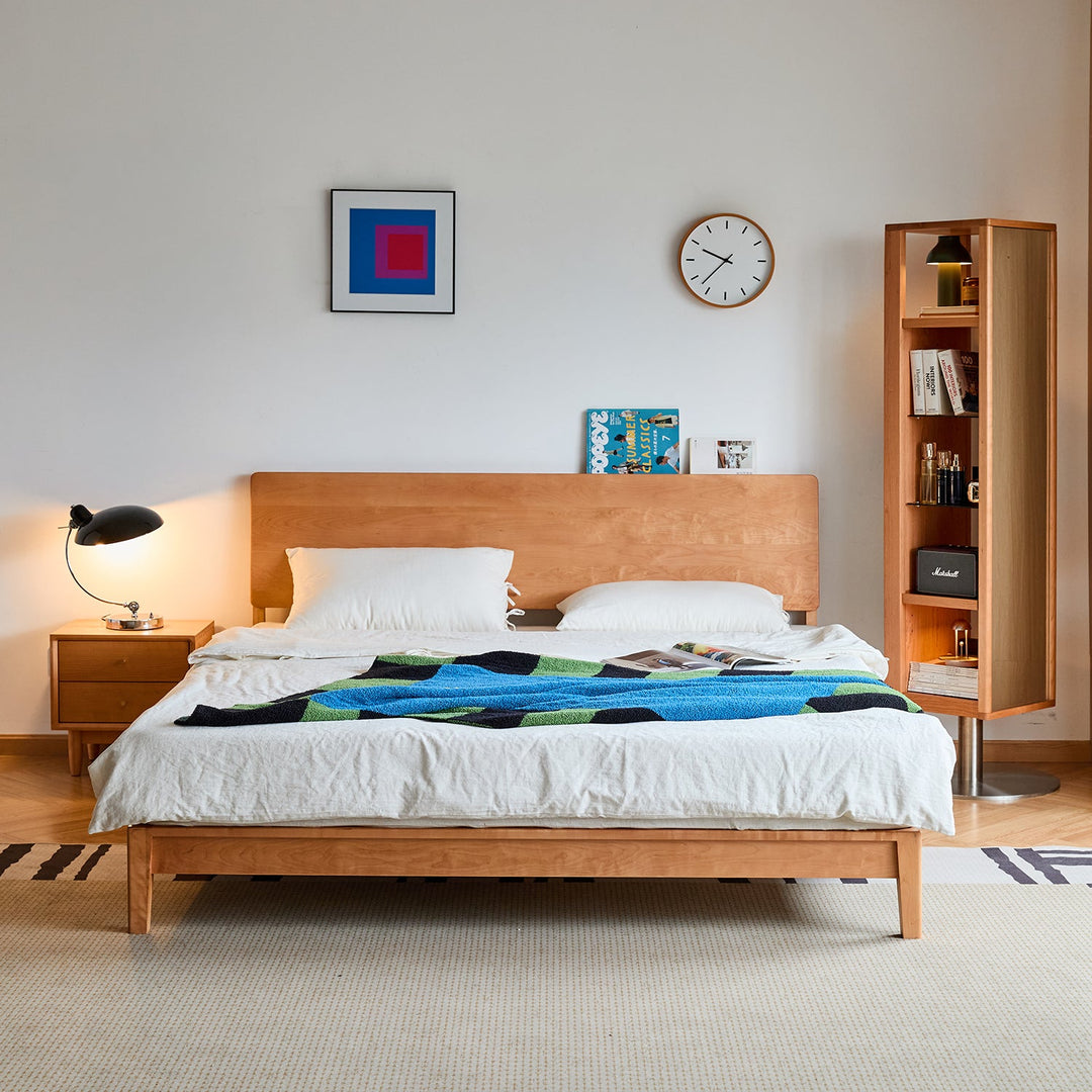 Scandinavian cherry wood revolving shelf with mirror timeless size charts.