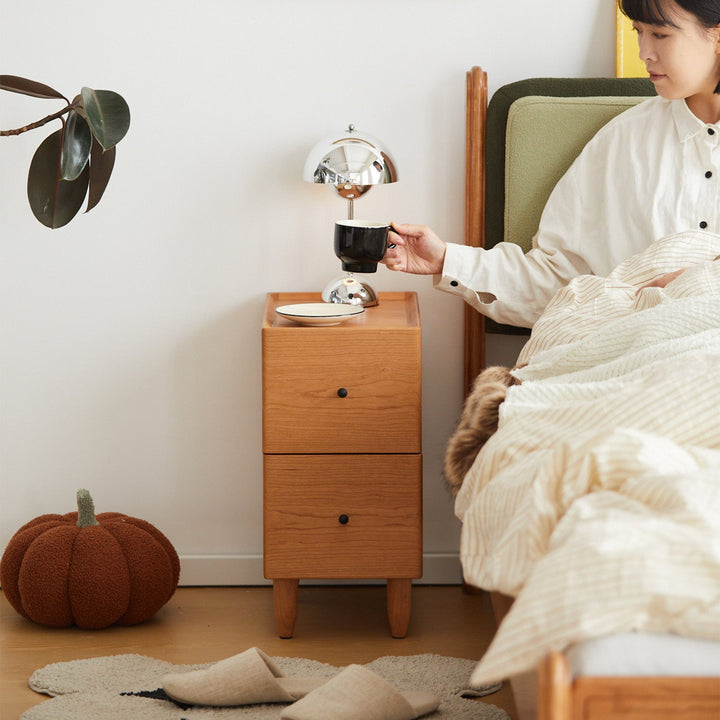 Scandinavian Cherry Wood Side Table CABO