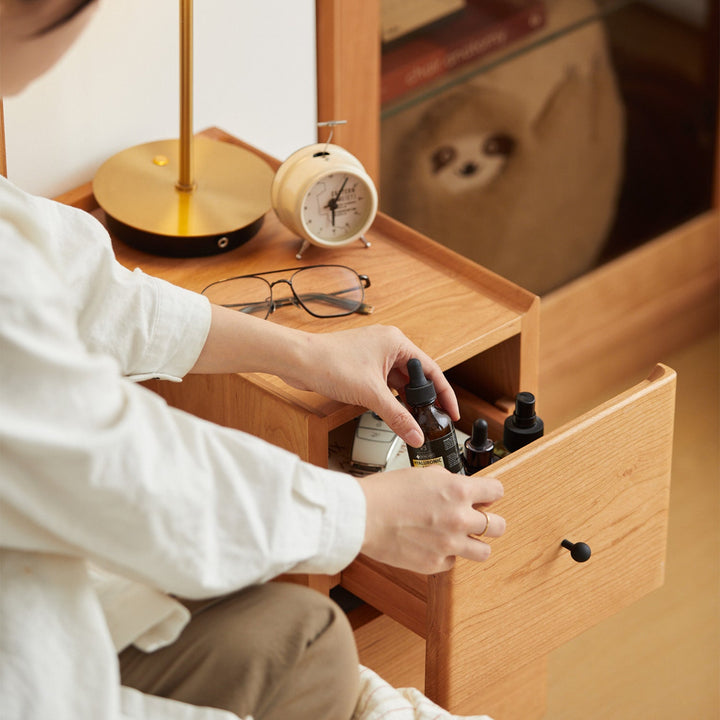 Scandinavian Cherry Wood Side Table CABO